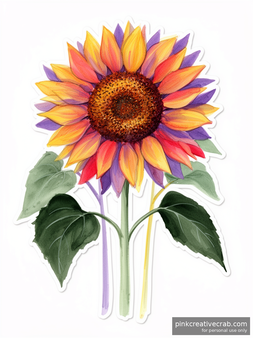 Everyone Will Think You Traced This Single Sunflower It Looks So Perfect