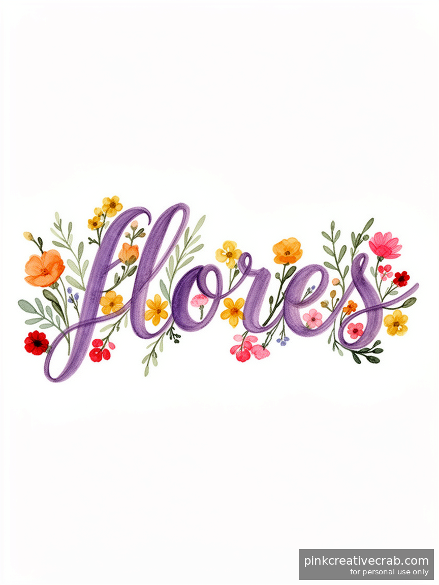 Scribbling Calligraphy Flores Into Your Botanical Pages Is Pure Sketchbook Joy