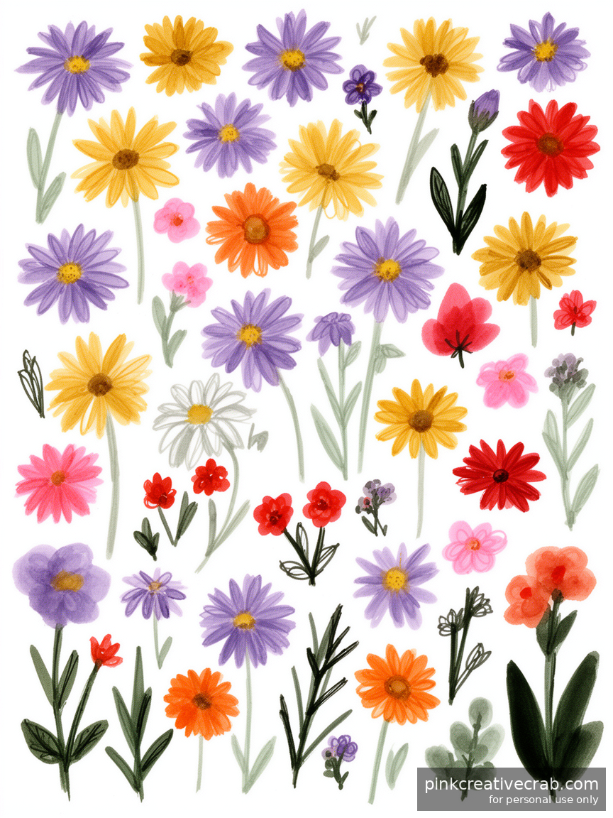 These Flower Sketchbook Ideas Prove You Do Not Need Fancy Skills to Make Beautiful Art