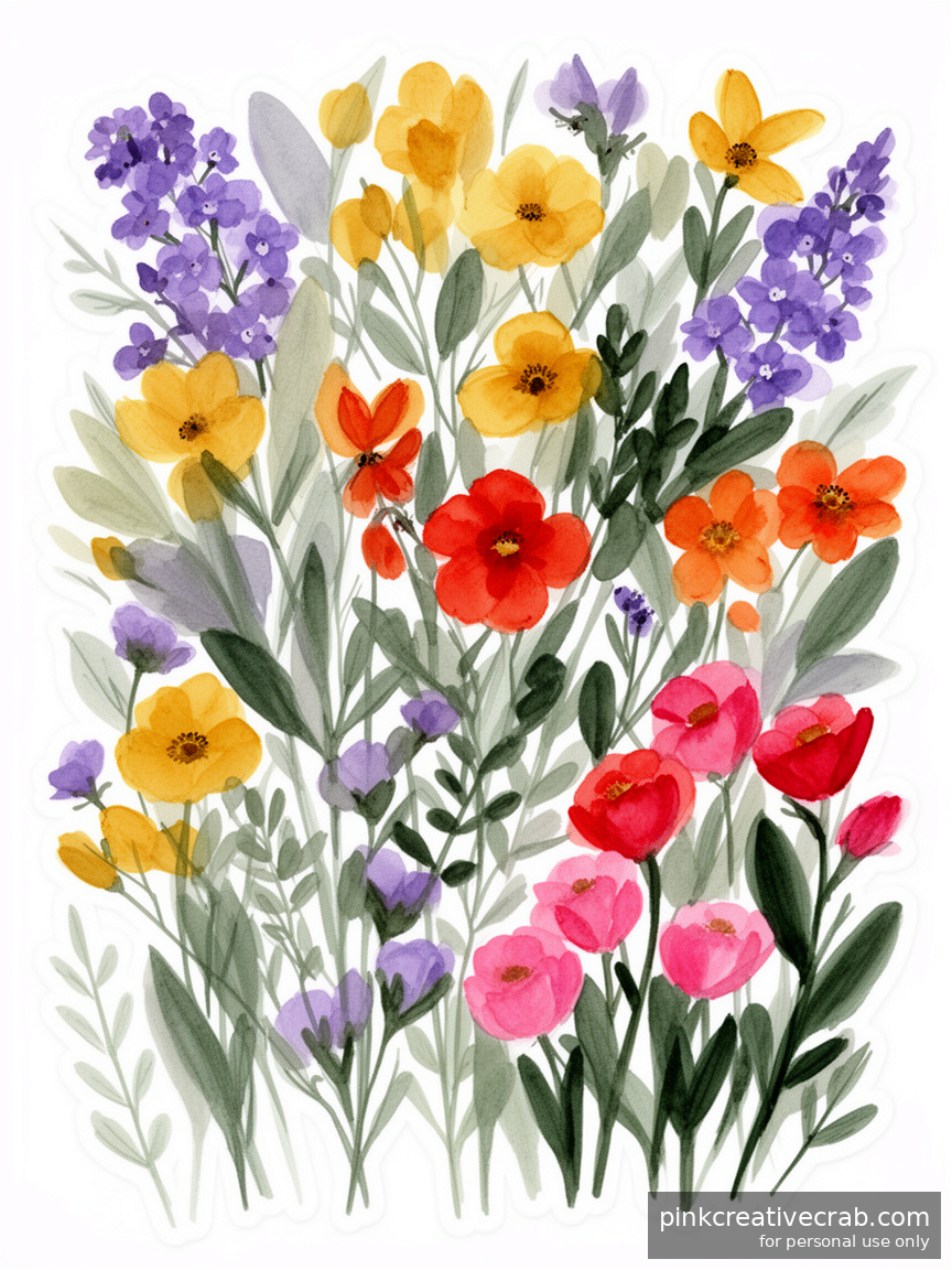 The Dreamy Botanical Cluster Sketch That Feels Like a Walk Through a Spring Garden