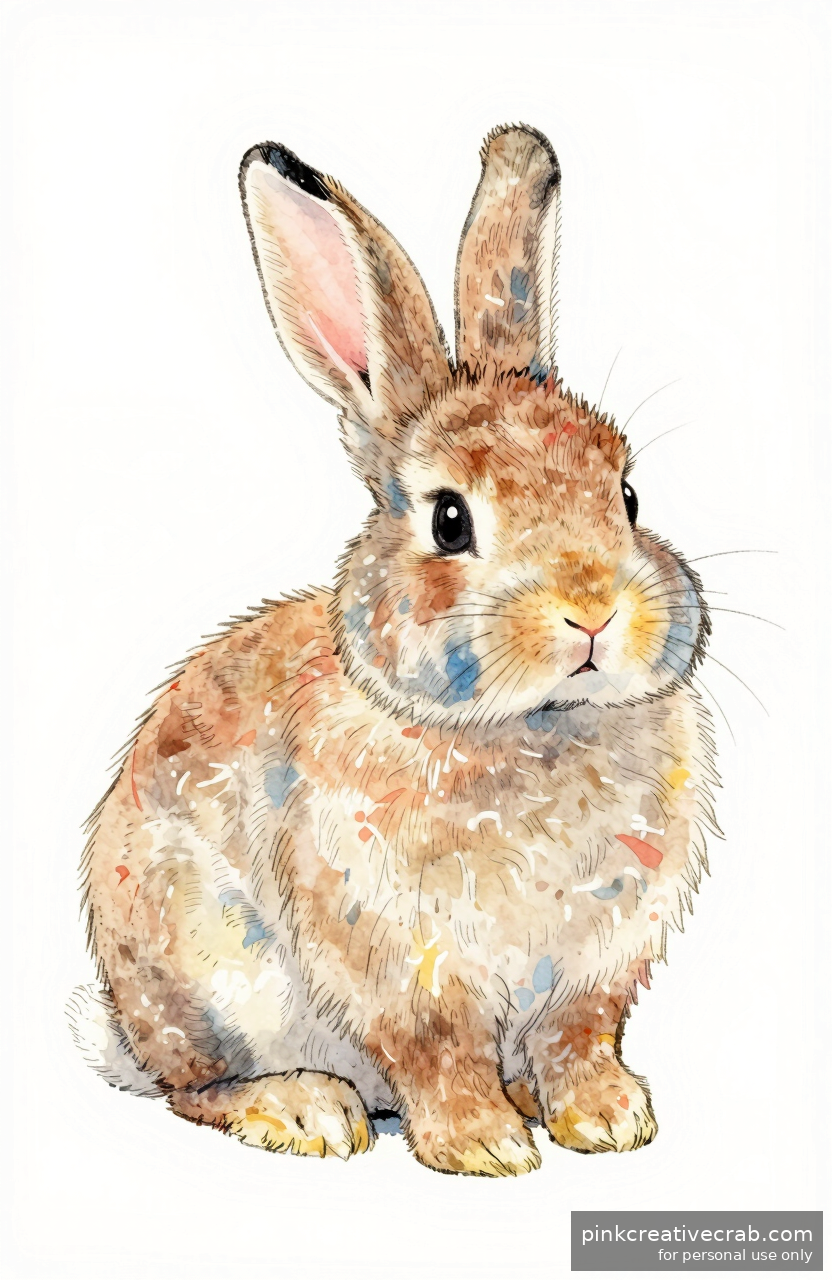 Round Fluffy Bunny