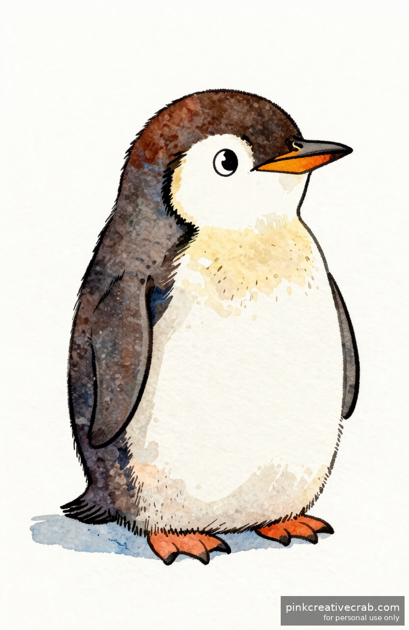 Pudgy Sitting Penguin
