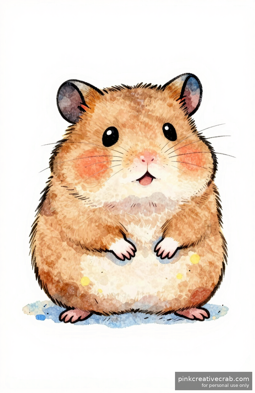 Cheerful Chubby Hamster