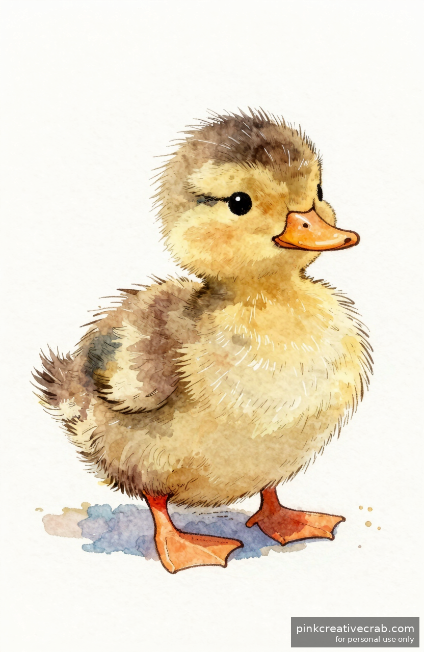 Soft Fluffy Duckling