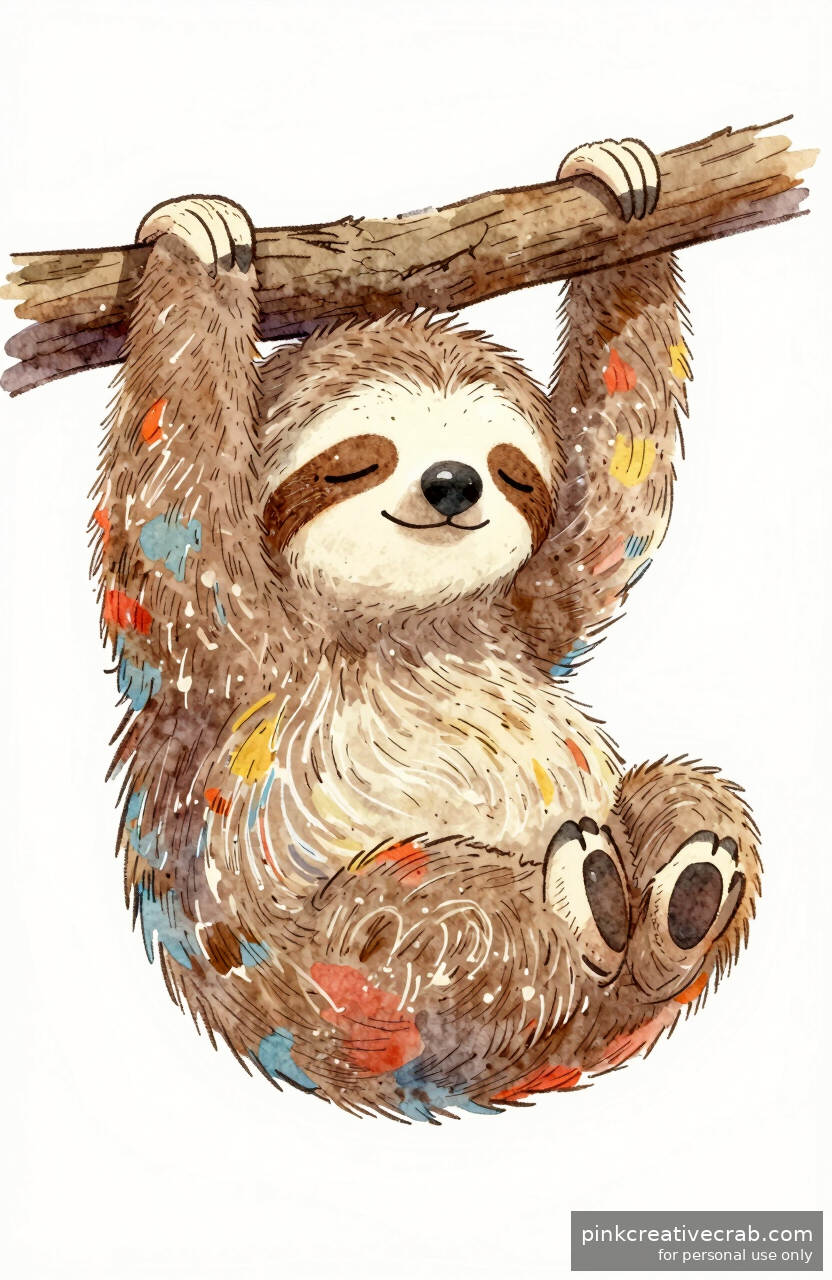 Dreamy Sleepy Sloth