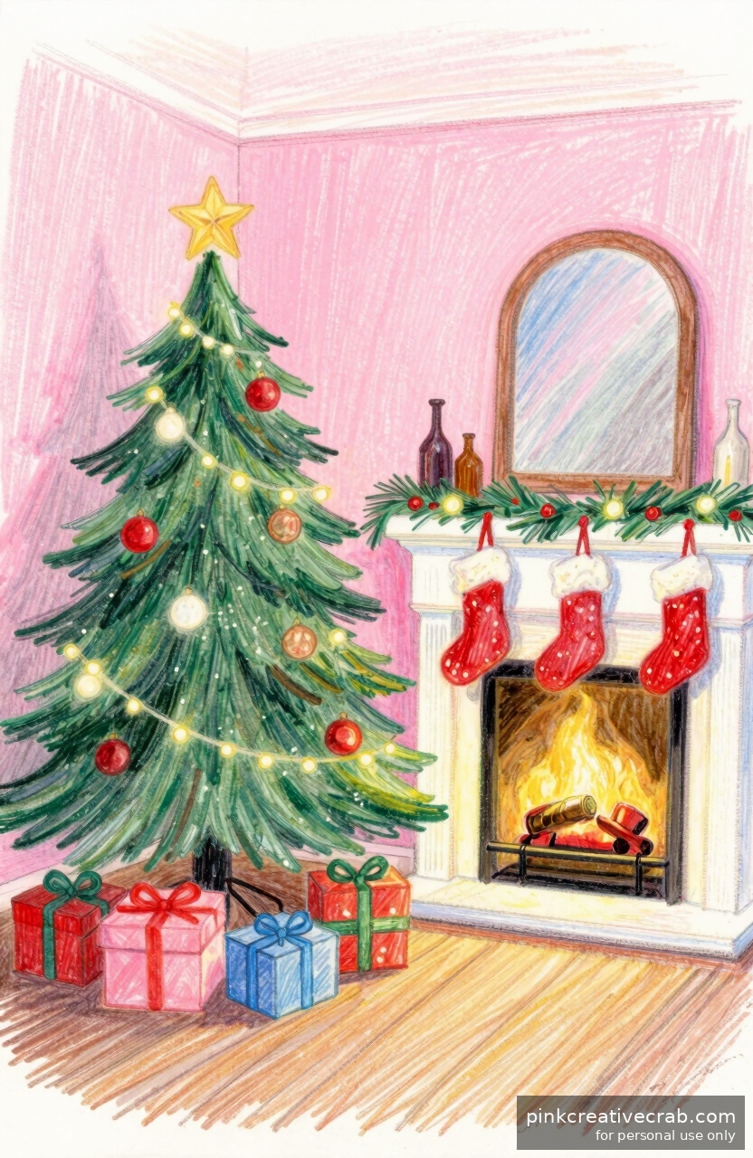 Cozy Christmas Room Scene