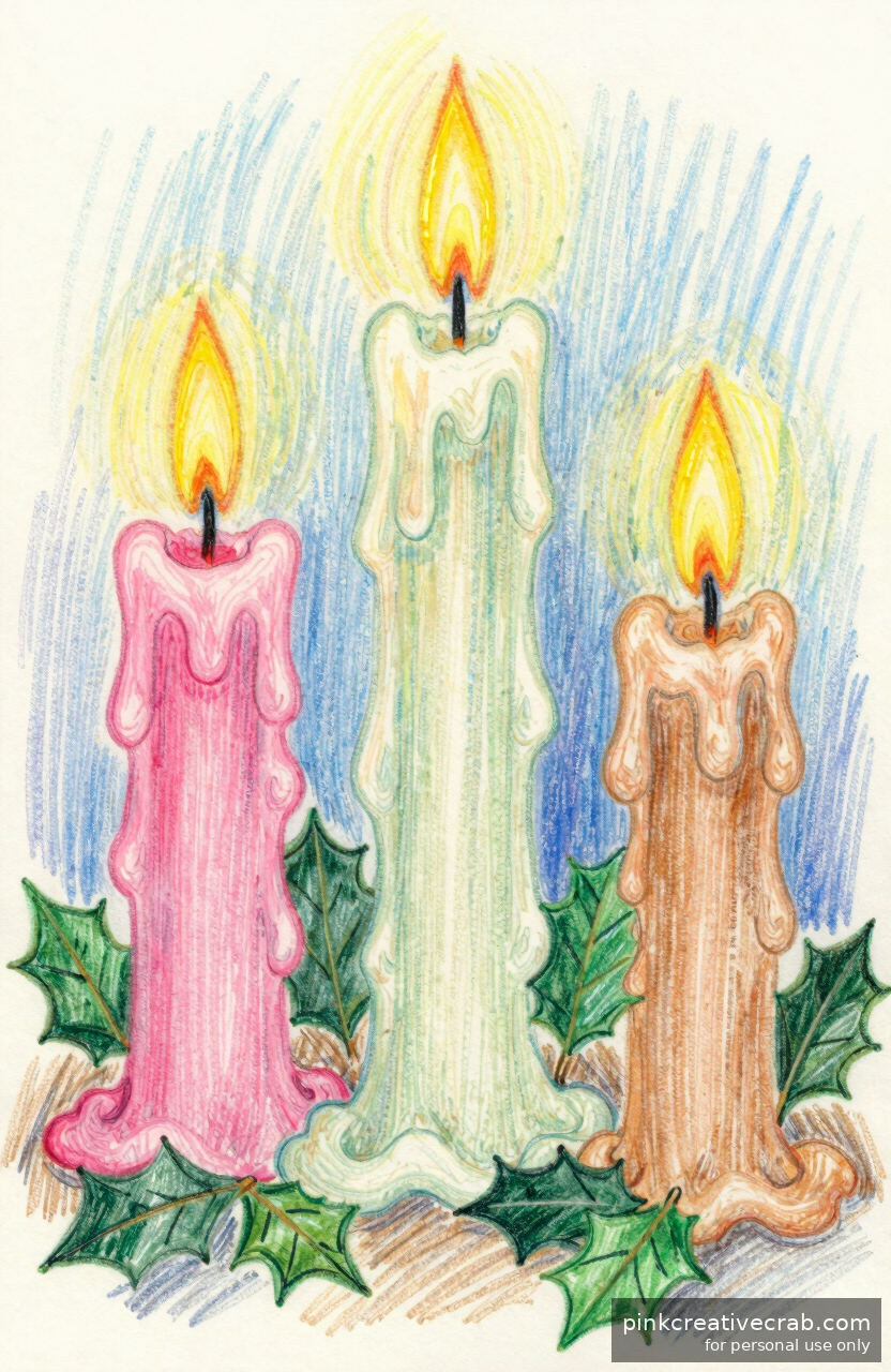 Glowing Pillar Candles