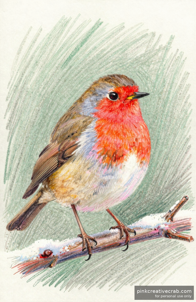 Little Robin on a Branch