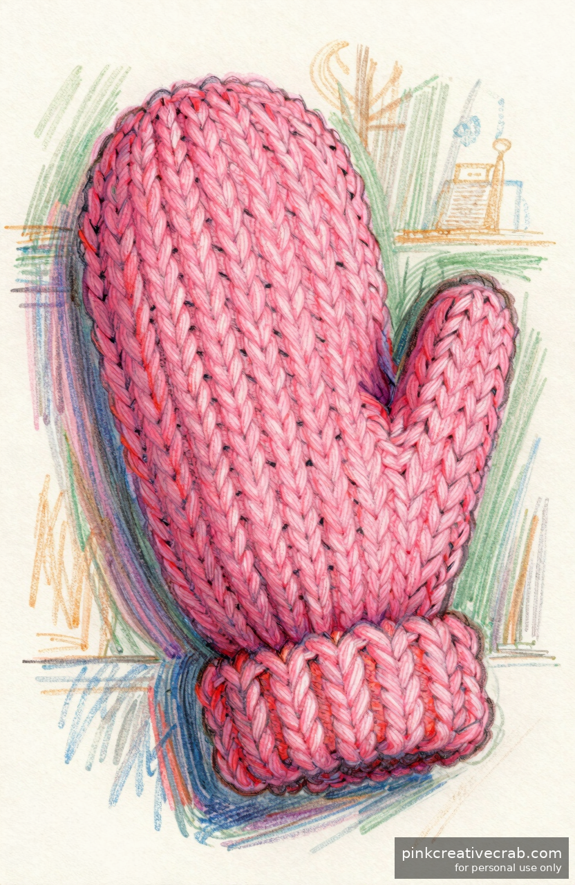 Cozy Knitted Mitten