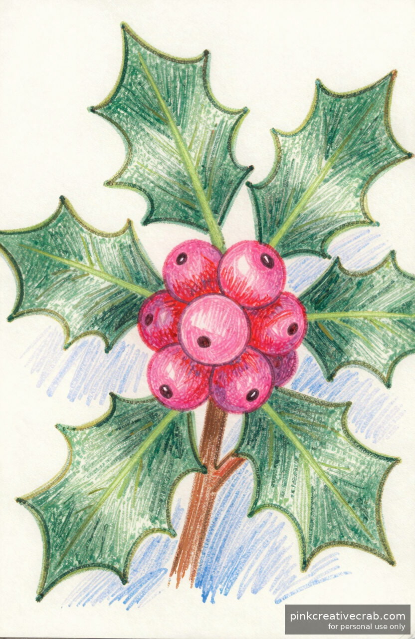 Sprig of Holly and Berries