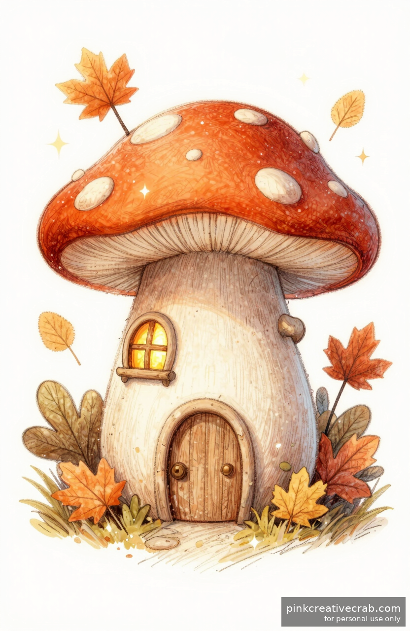 Whimsical Mushroom House
