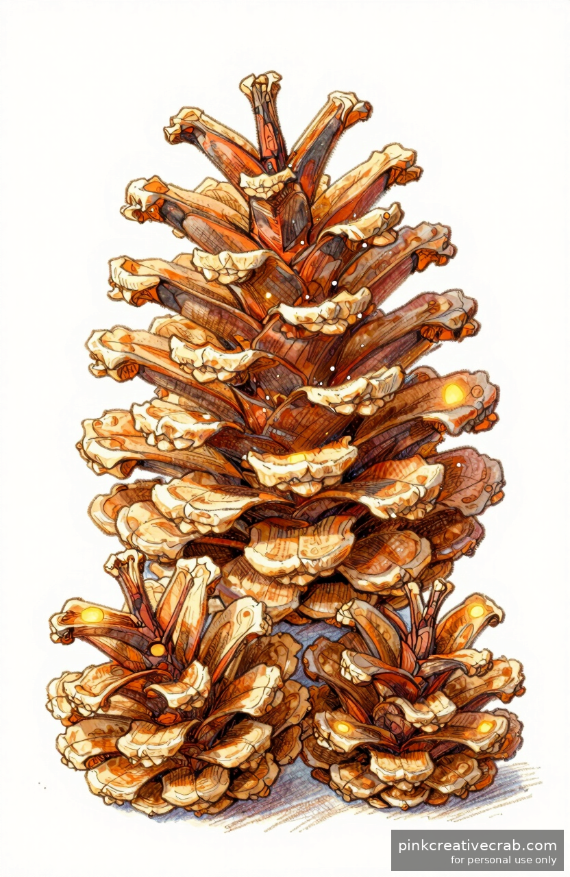 Stacked Pinecones