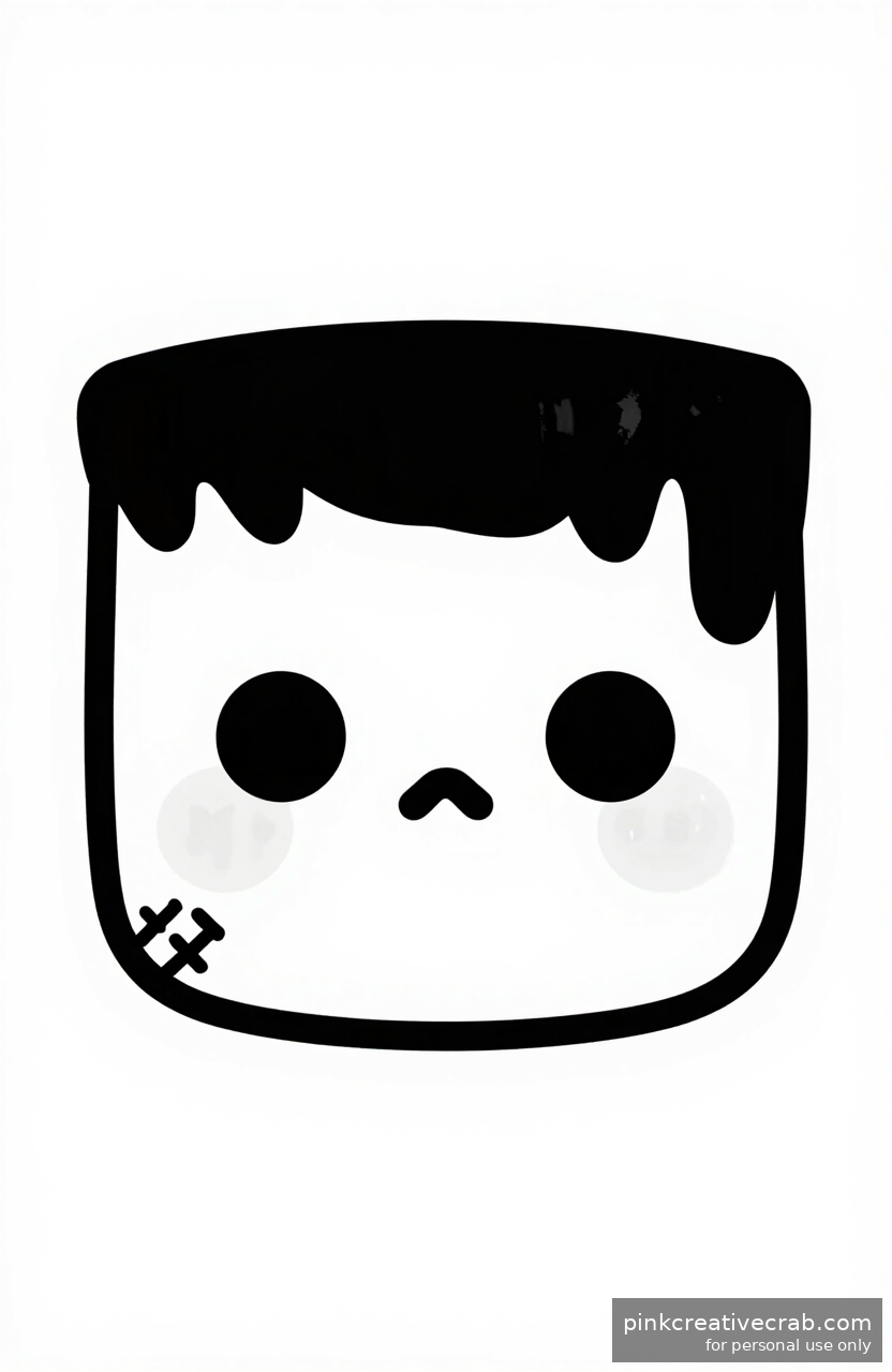 Friendly Frankenstein Face