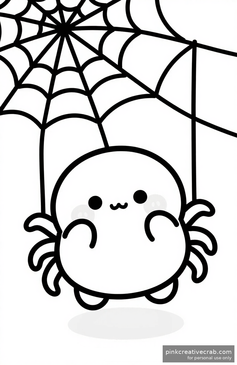 Plump Spider on a Web