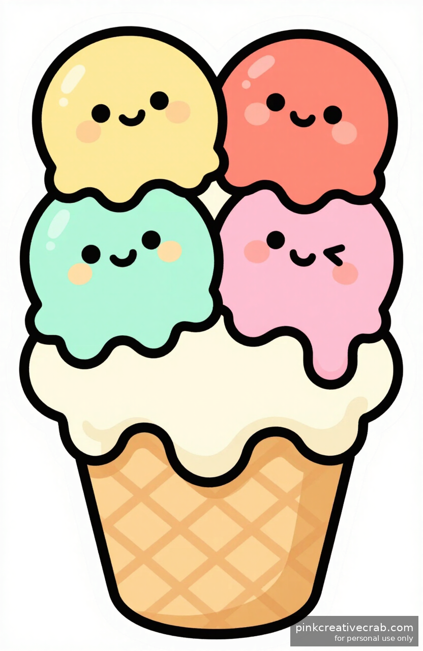 Drippy Ice Cream Cone