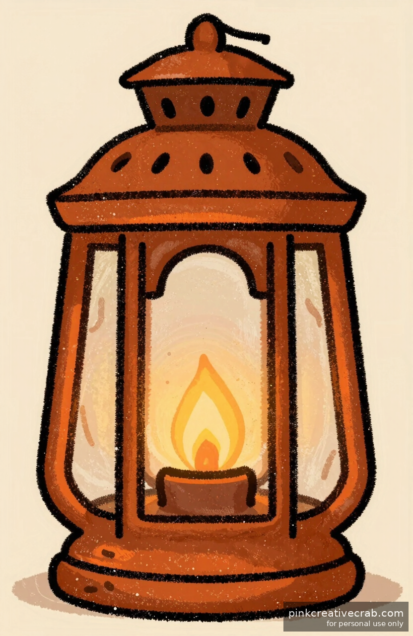 Cozy Fall Doodle Lantern