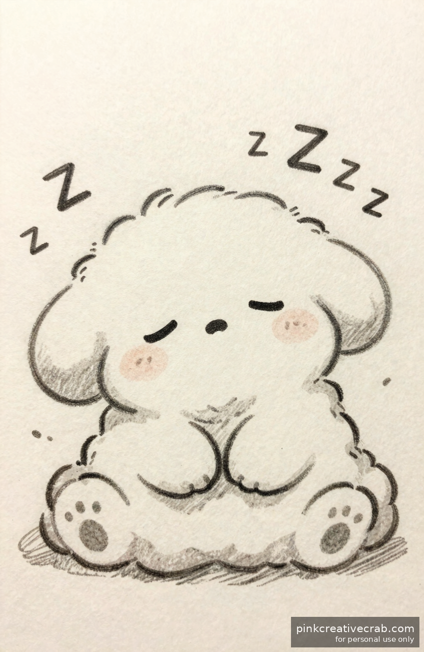 Sleepy Anime Cloud Puffing Zzz