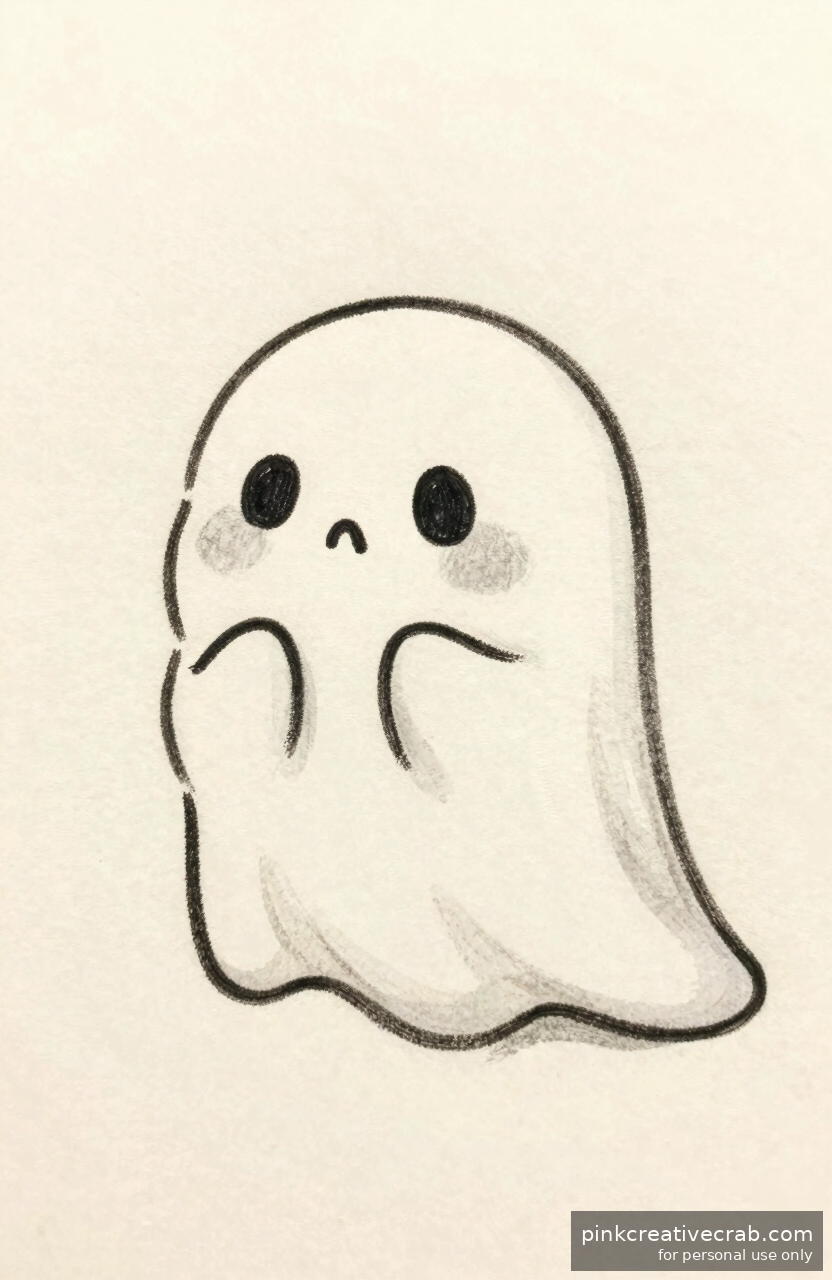 Mini Anime Ghost Floating Gently