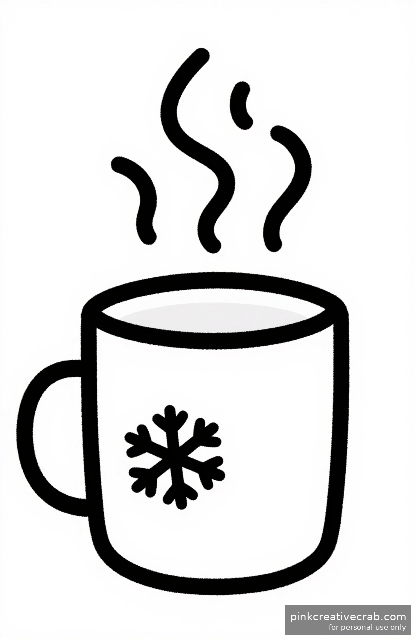 Cozy Winter Doodle Mug