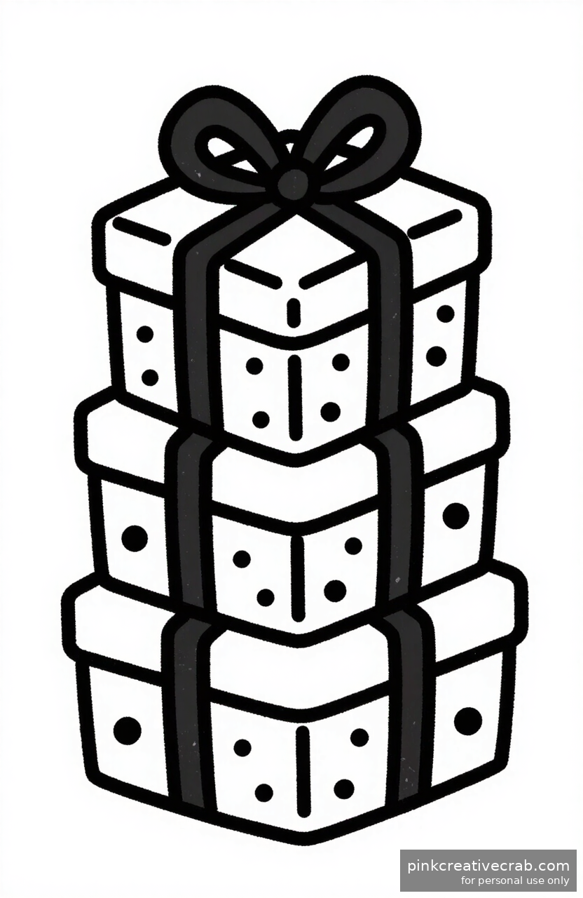 Tiny Wrapped Gift Stack
