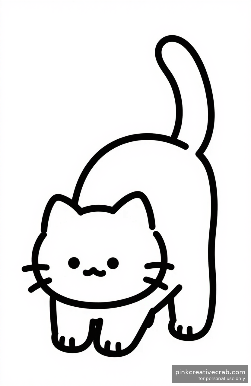 Stretching Cat Morning Pose