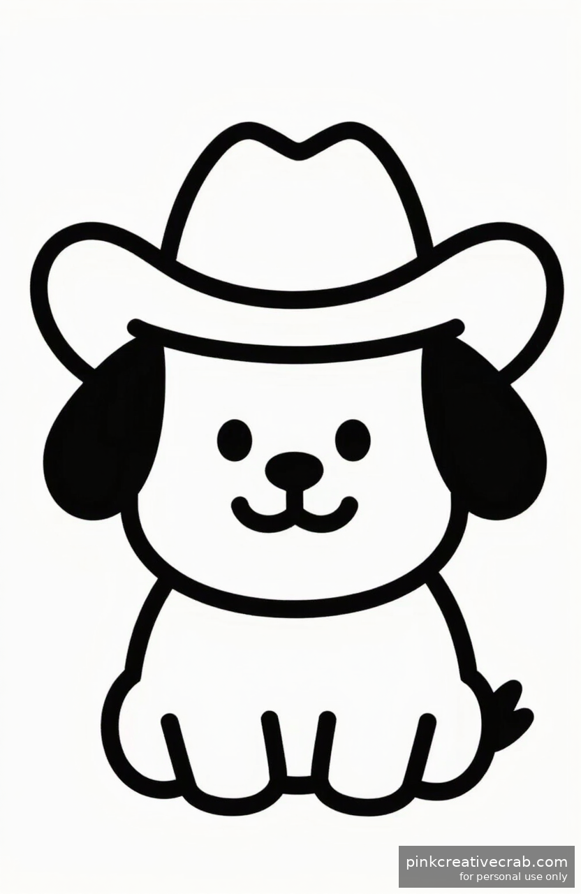 Dog in a Cowboy Hat