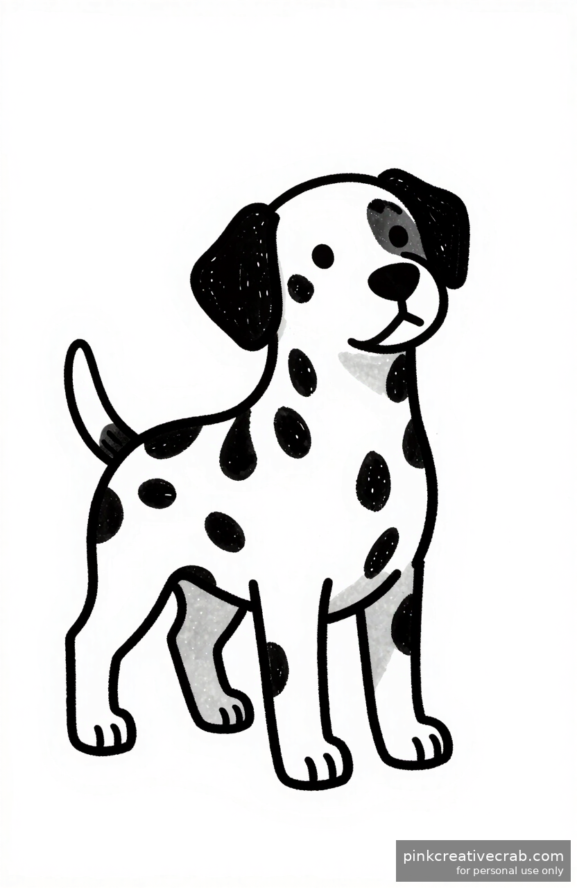 Dalmatian Spot Pattern Pup
