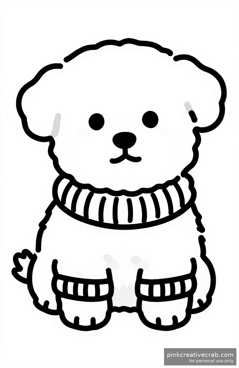 Cozy Dog in a Sweater