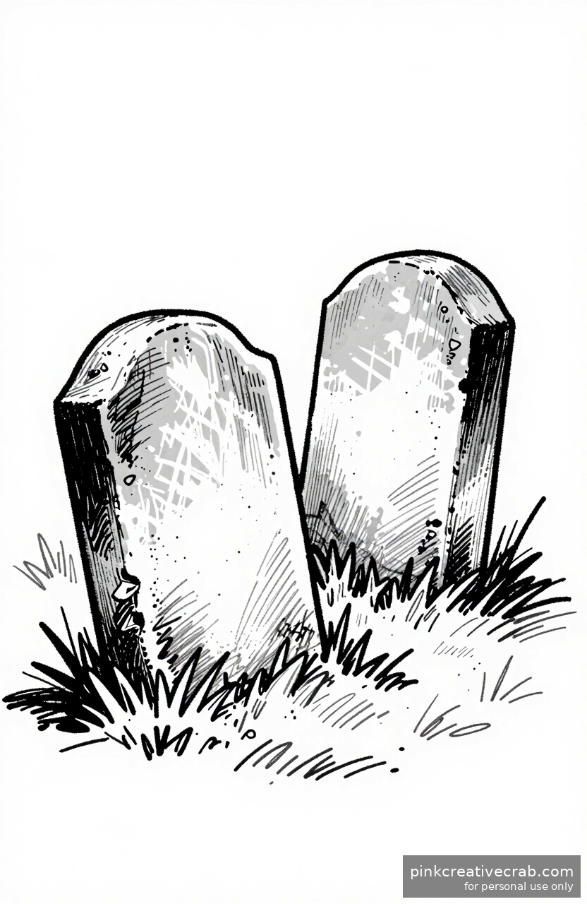 Mossy Old Gravestones