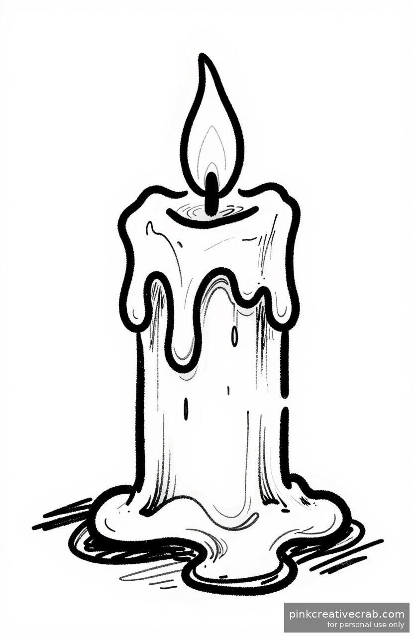 Dripping Haunted Candle