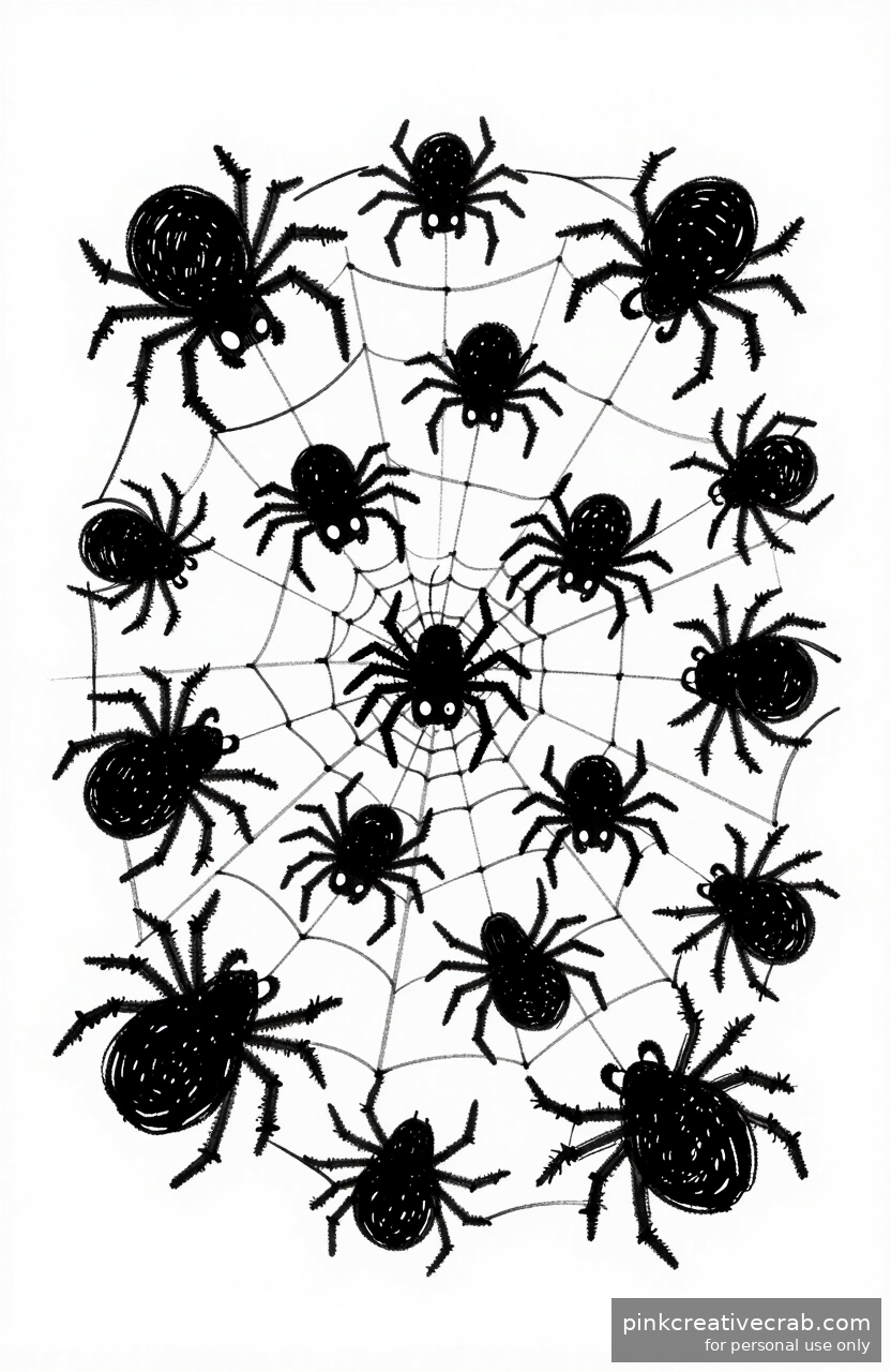Creepy Crawly Spider Cluster