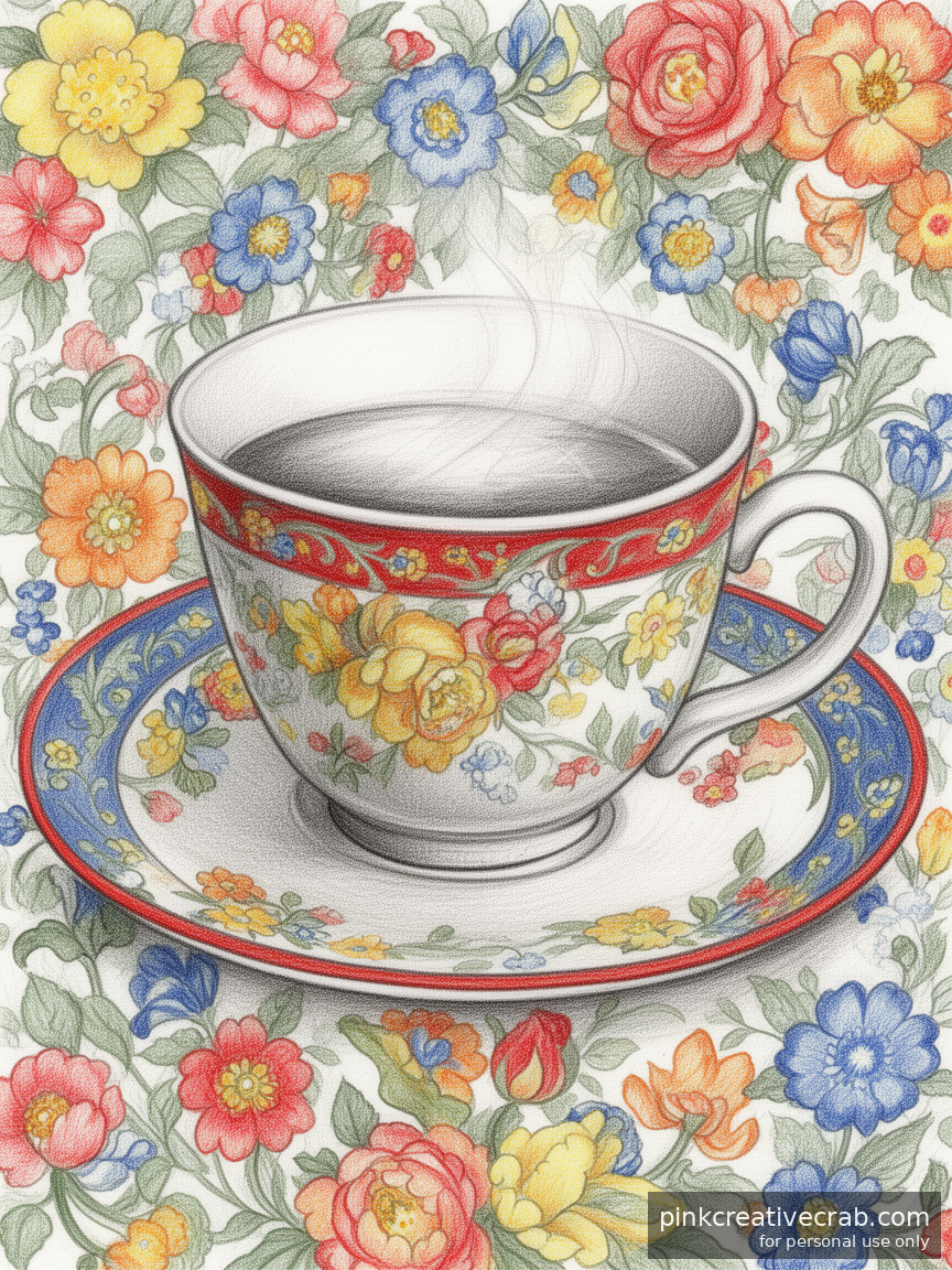 Cozy Teacup with Saucer