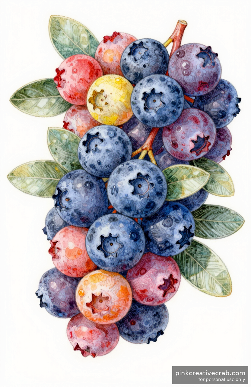 Plump Blueberry Sprig