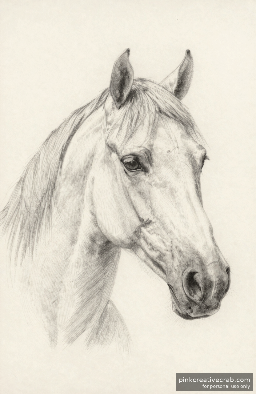 Classic Horse Head Portrait