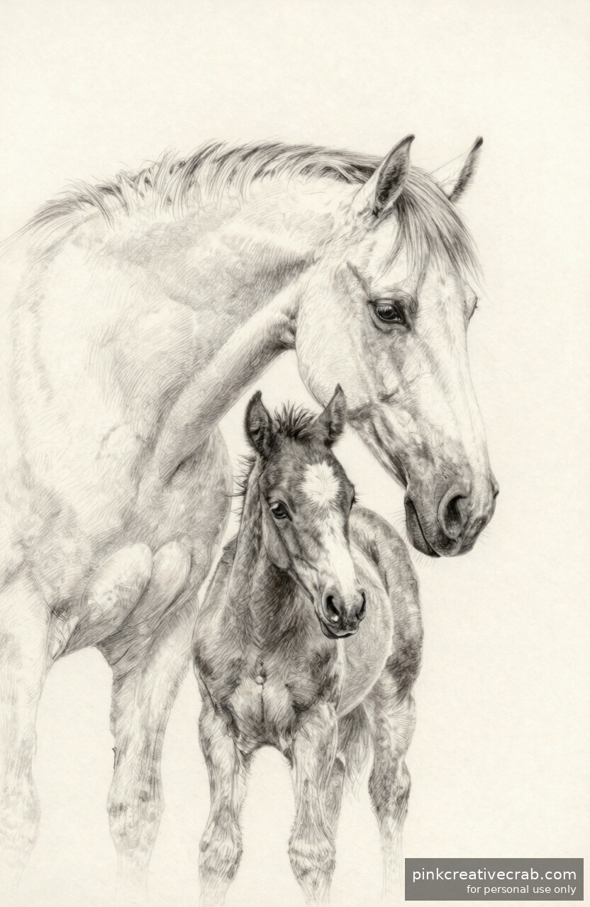 Gentle Mare and Foal