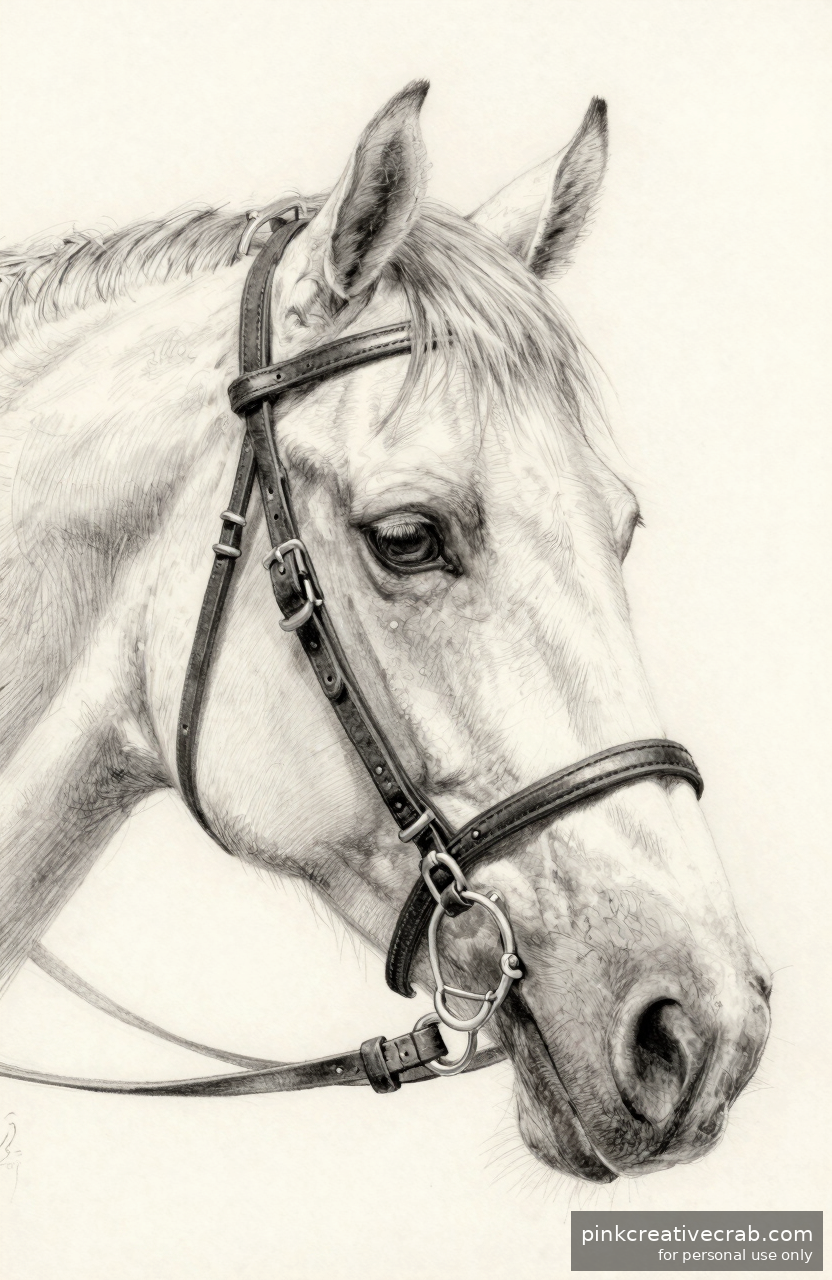 Detailed Equine Bridle Study