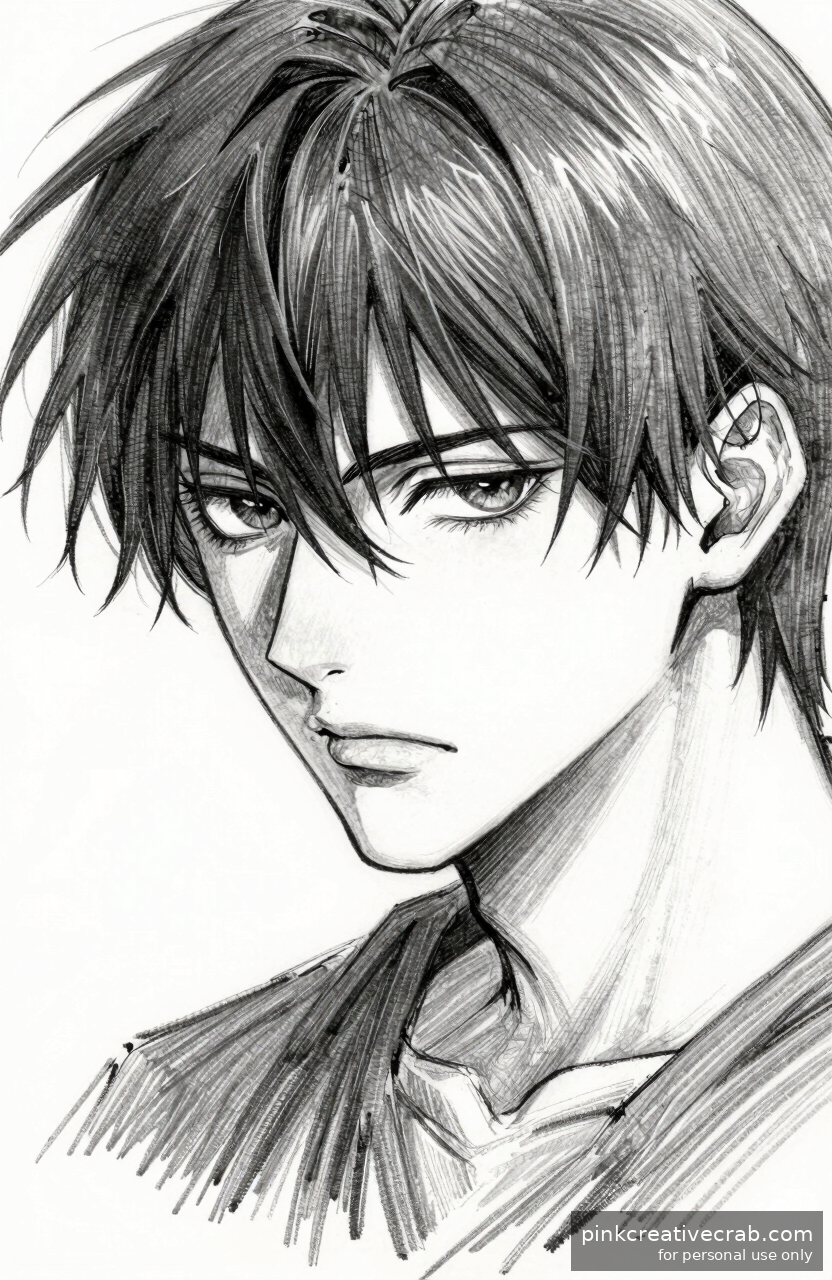 Brooding Anime Male Character