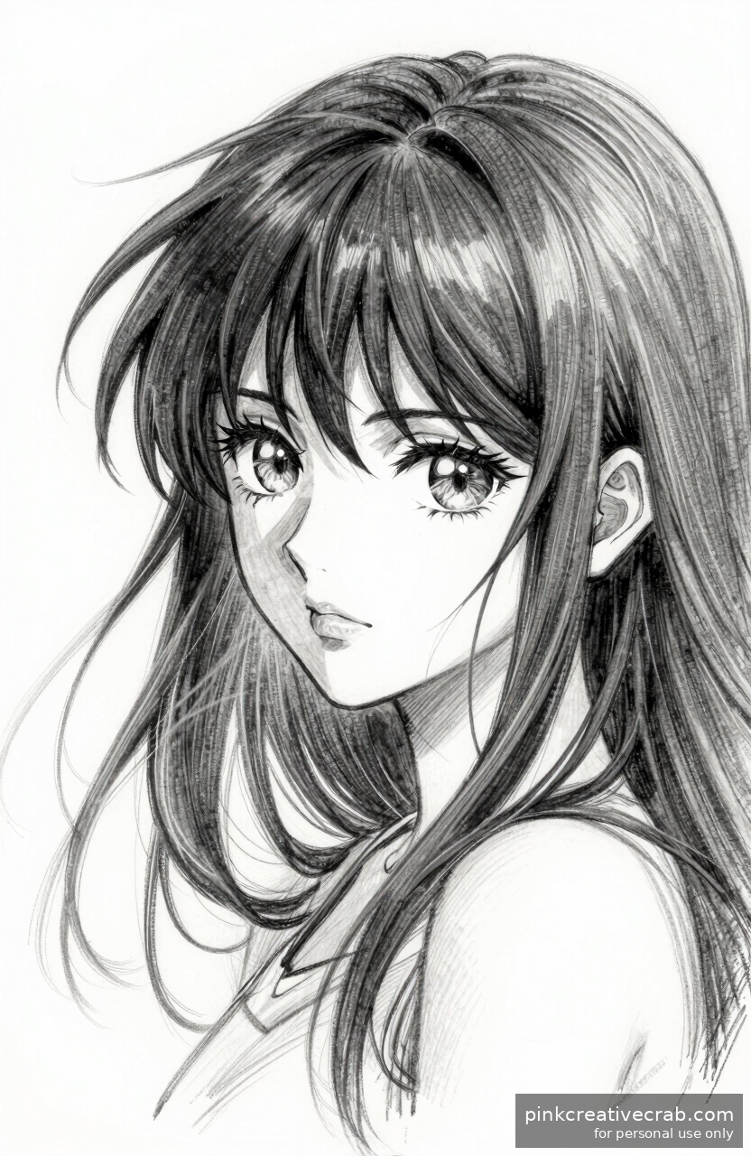 Mysterious Anime Female Character