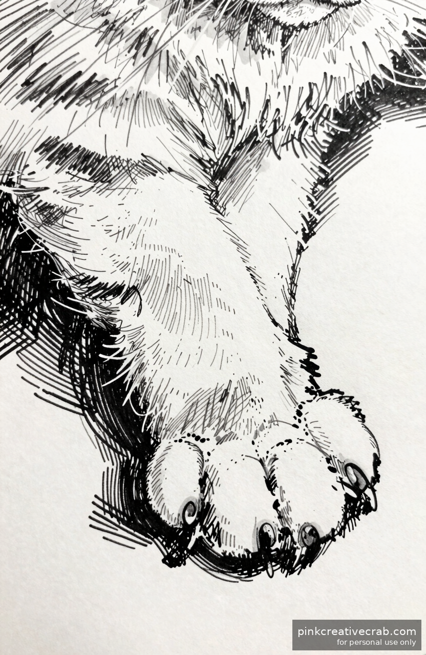 Tiny Cat Paw Close-Up