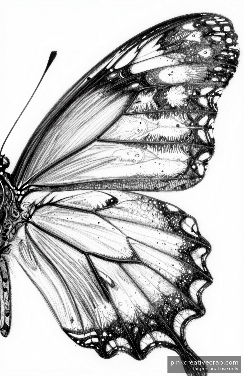 Butterfly Wing Close-Up Pattern