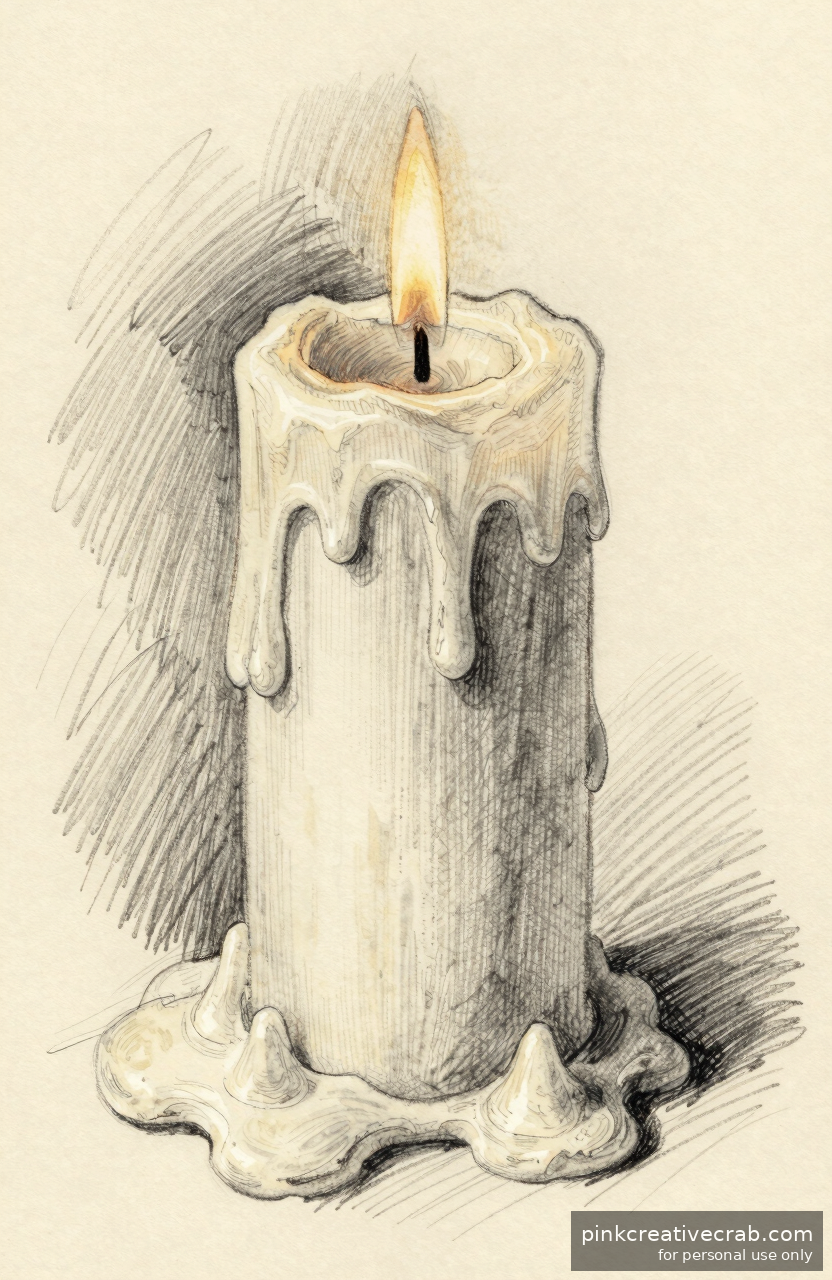 Vintage Christmas Candle