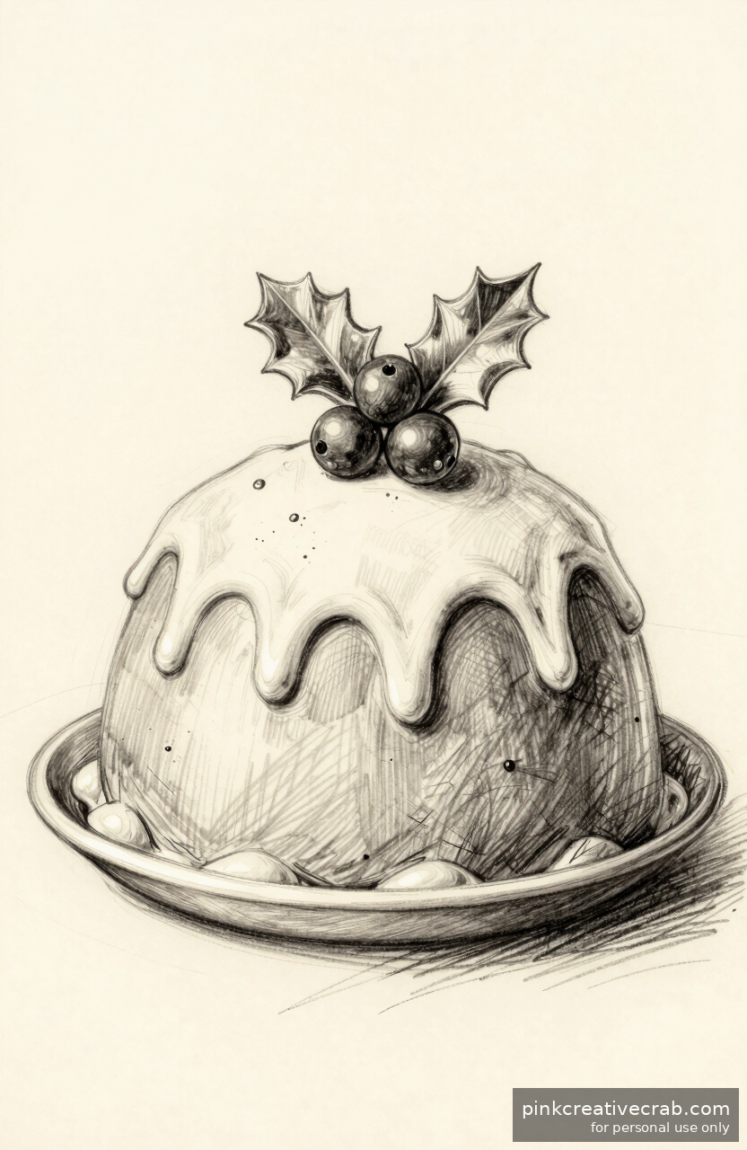 Cute Christmas Pudding