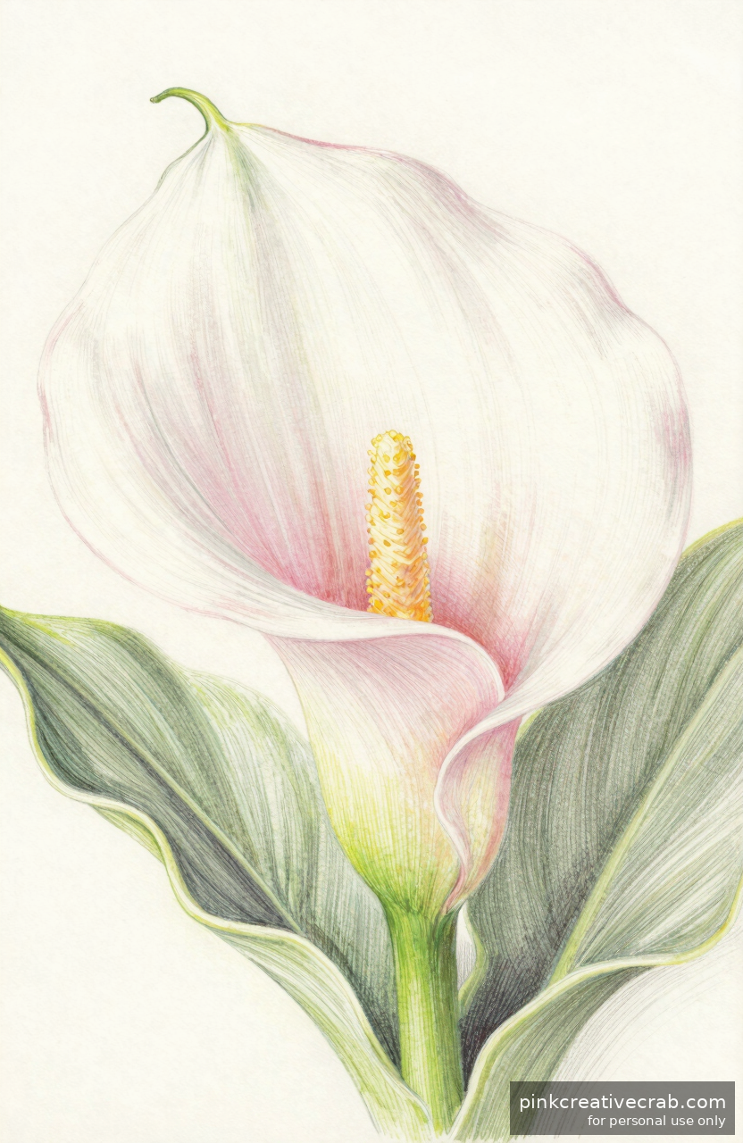 Elegant White Calla Lily