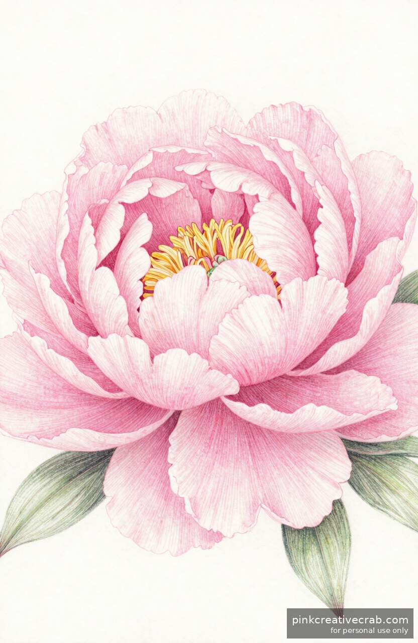 Single Blushing Peony