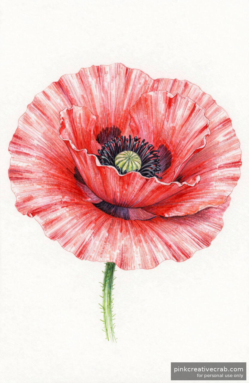 Wild Red Poppy