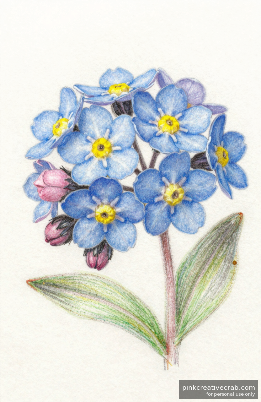 Cluster of Forget-Me-Nots