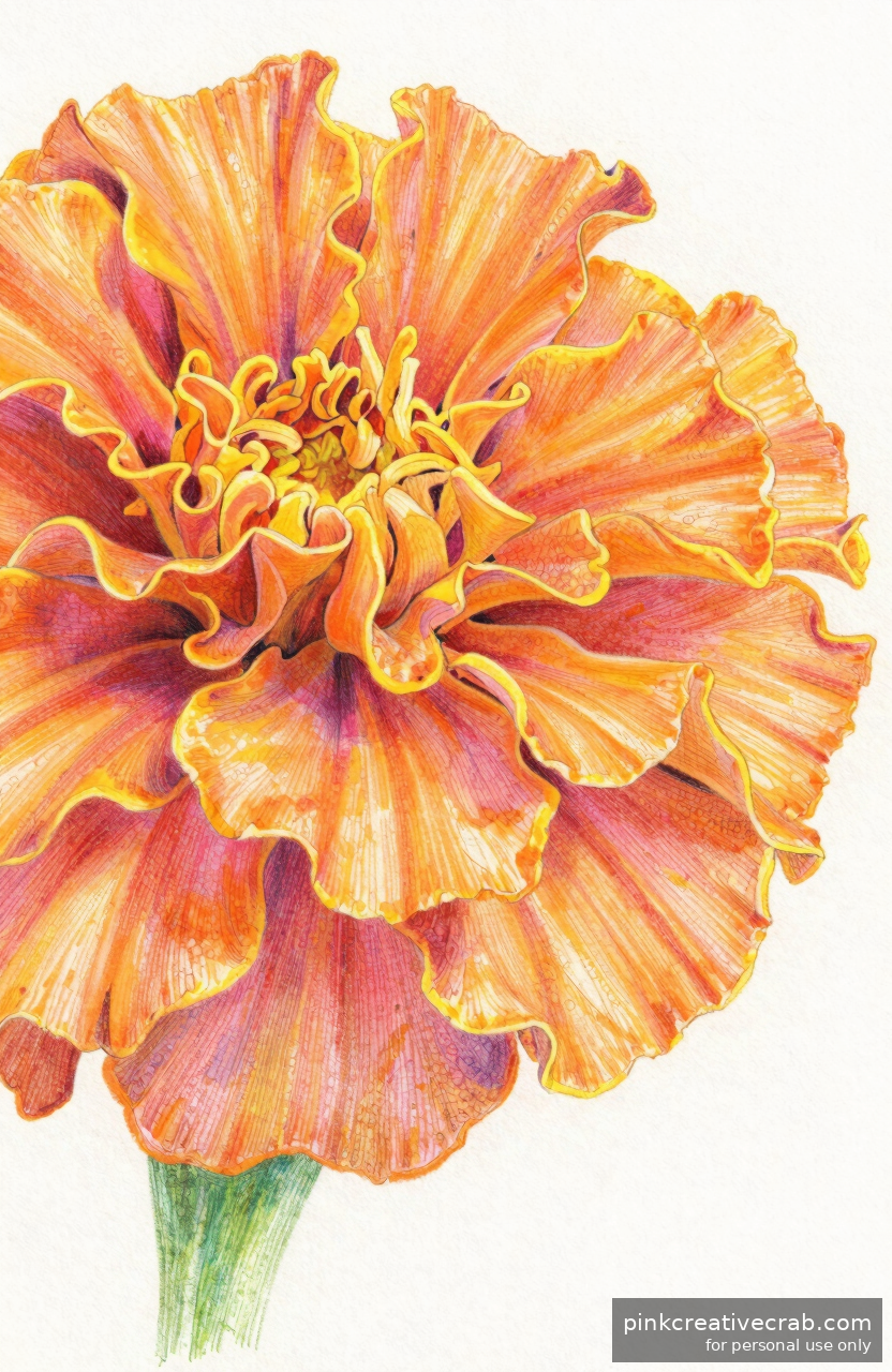 Bright Orange Marigold