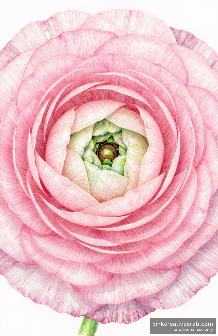 Romantic Ranunculus Bloom