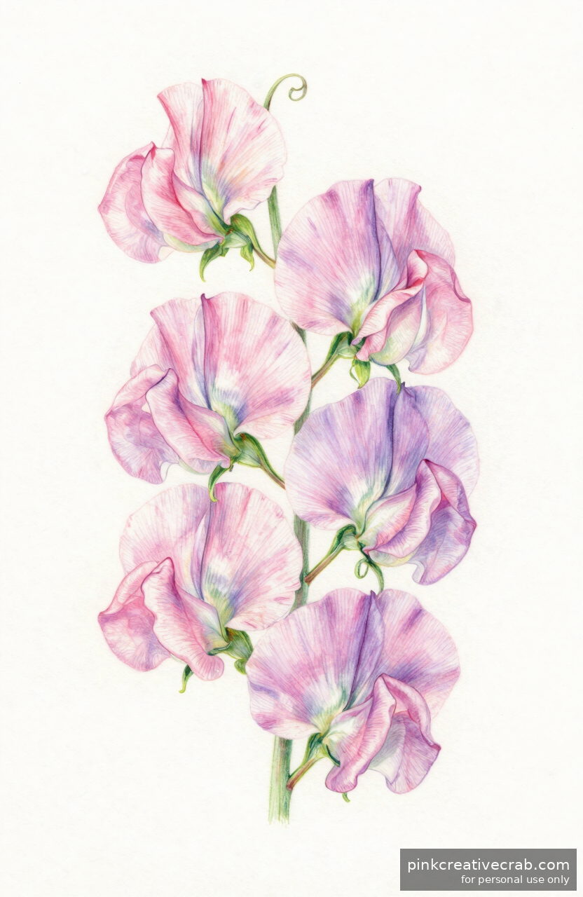 Trailing Sweet Pea Flower