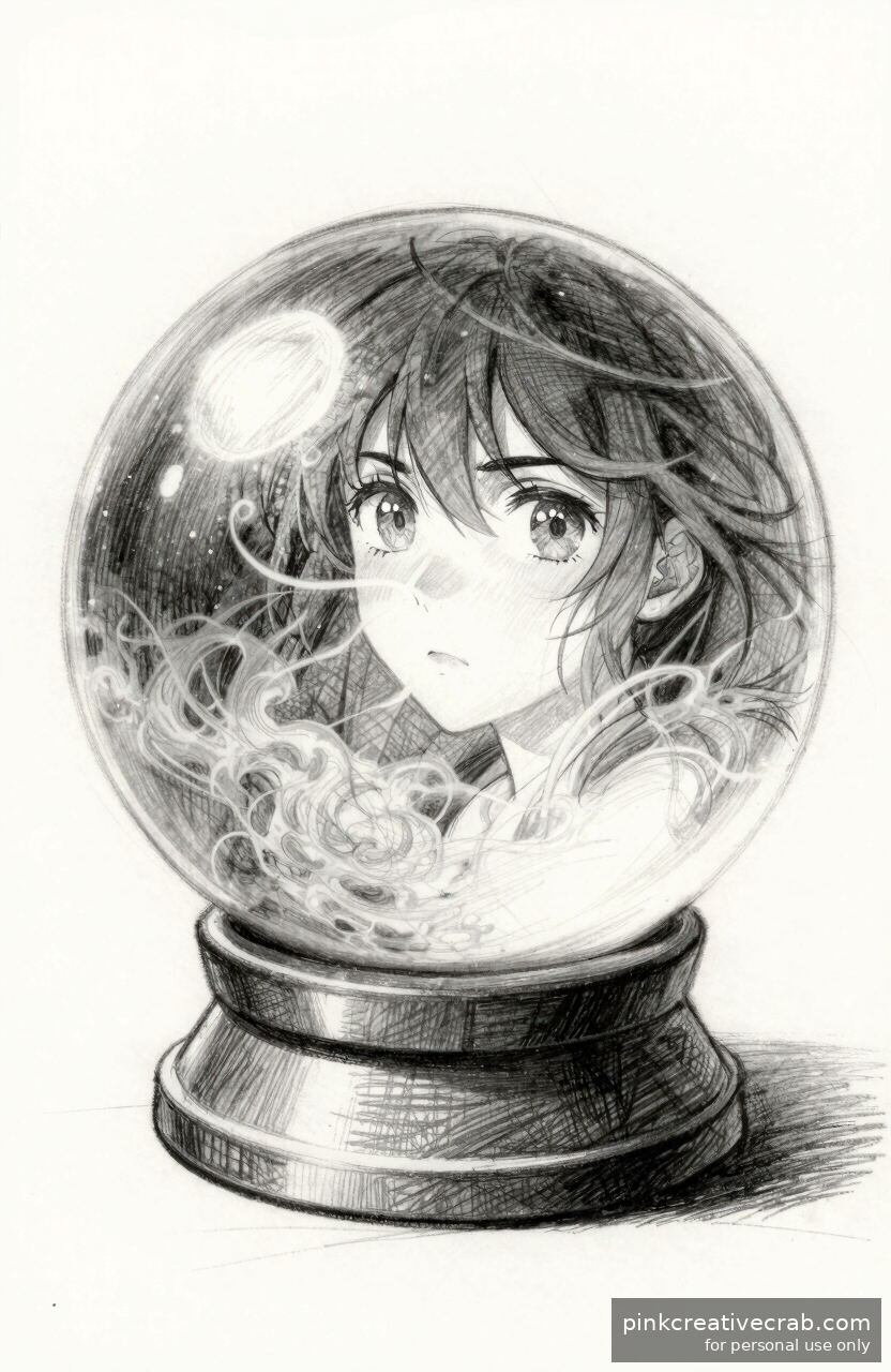 Crystal Ball Glowing Softly